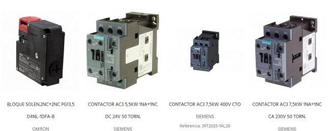 Contactores eléctricos