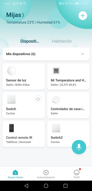 Mijia Light Sensor, app