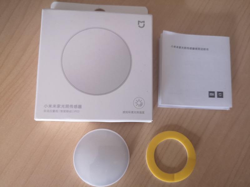 Mijia Light Sensor, unboxing