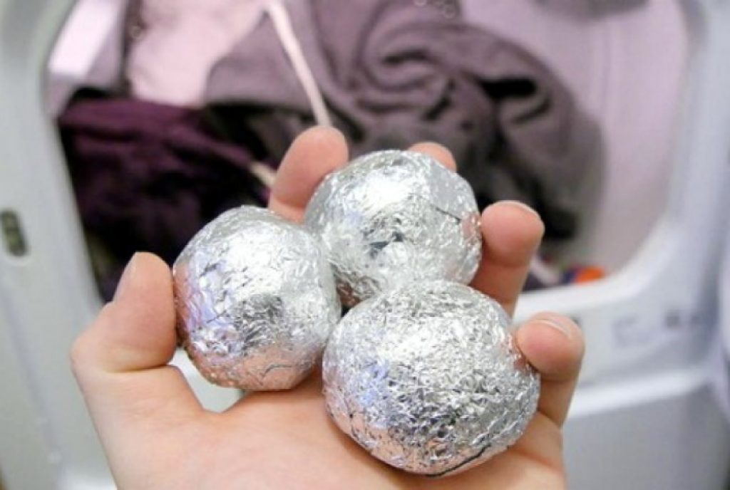 bolas de aluminio en la lavadora