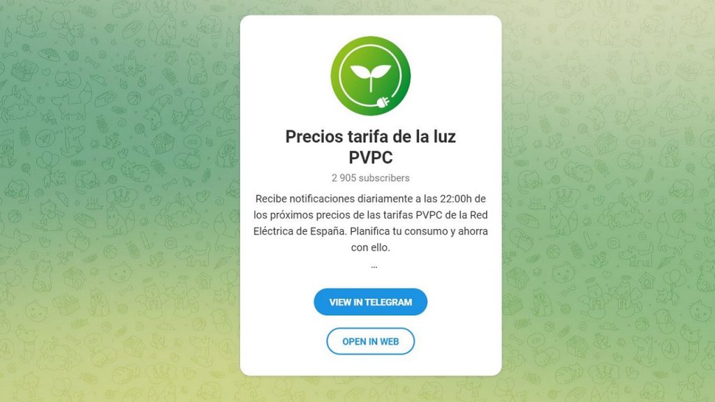 BOT DE TELEGRAM PRECIO DE LA LUZ