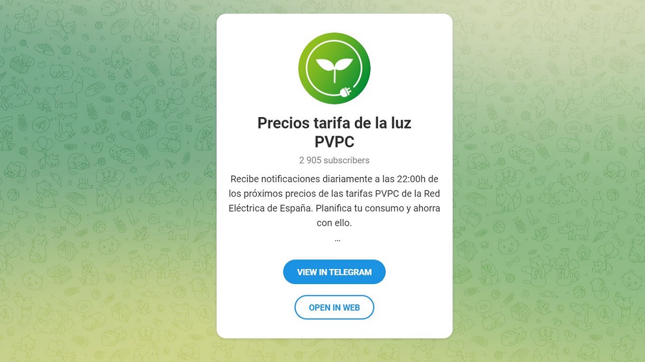 BOT DE TELEGRAM PRECIO DE LA LUZ