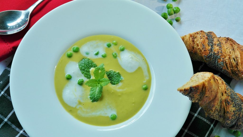 crema de calabacin con quesitos