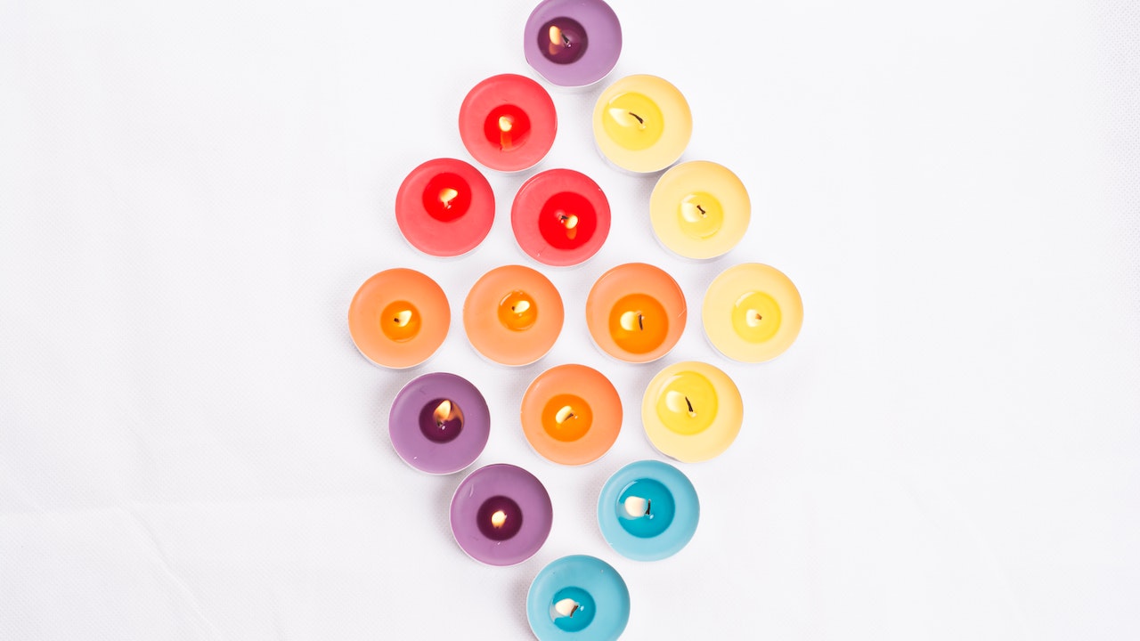 velas de colores