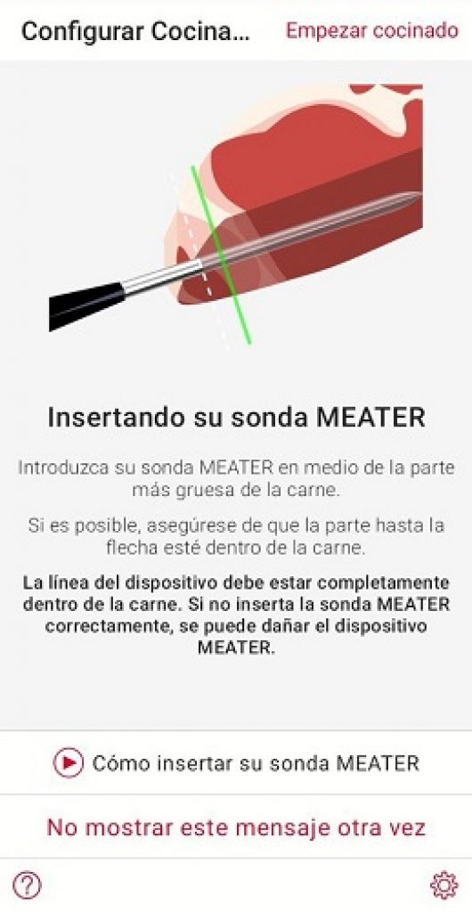 Meater App Cocinado