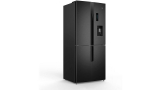 CHiQ FCD418NE4D, elegante frigorífico americano de color negro