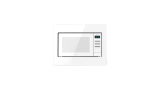 GrandHeat 2300 Built-In White, elegante microondas encastrable digital